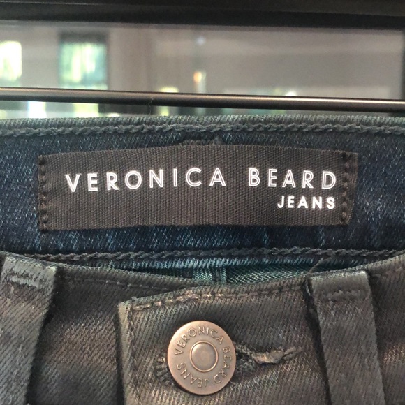 Veronica Beard Carolyn coated denim jeans. - Picture 2 of 5